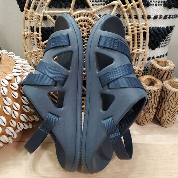 Chacos Chillos Sport Sandals Z/Strap EVA Vegan Arch Support Navy Blue Men 13 EUC main image 5